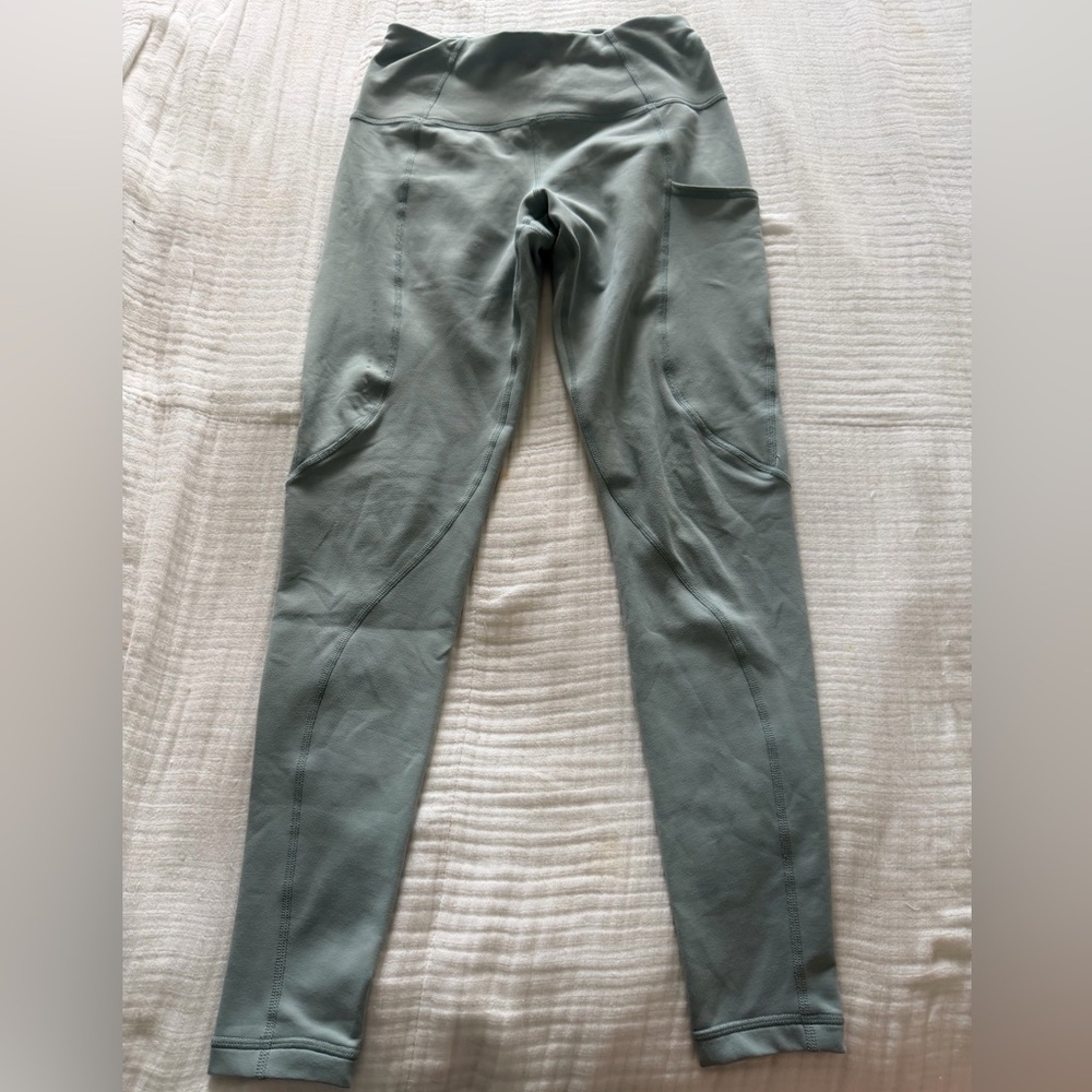 Sweaty Betty Therma Leggings Size S (US 6) | High Rise Sage Green Athleisure